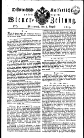 Wiener Zeitung 18190804 Seite: 1