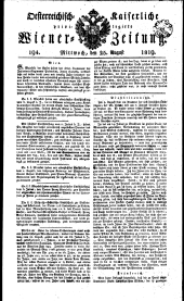 Wiener Zeitung 18190825 Seite: 1