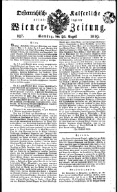 Wiener Zeitung 18190828 Seite: 1