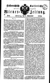 Wiener Zeitung 18190903 Seite: 1