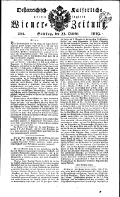 Wiener Zeitung 18191023 Seite: 1