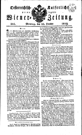 Wiener Zeitung 18191025 Seite: 1