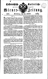 Wiener Zeitung 18191030 Seite: 1