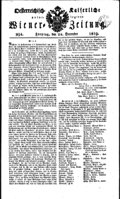 Wiener Zeitung 18191224 Seite: 1