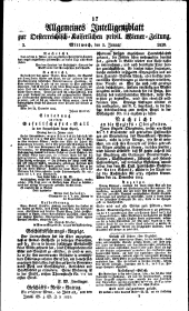 Wiener Zeitung 18200105 Seite: 7