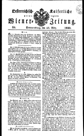 Wiener Zeitung 18200323 Seite: 1