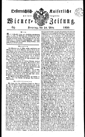 Wiener Zeitung 18200324 Seite: 1
