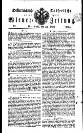 Wiener Zeitung 18200329 Seite: 1