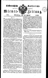 Wiener Zeitung 18200610 Seite: 1