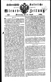 Wiener Zeitung 18200823 Seite: 1