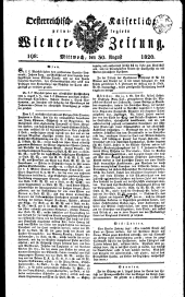 Wiener Zeitung 18200830 Seite: 1