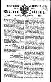 Wiener Zeitung 18200909 Seite: 1