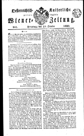 Wiener Zeitung 18201020 Seite: 1