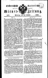 Wiener Zeitung 18201023 Seite: 1