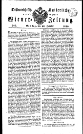 Wiener Zeitung 18201028 Seite: 1