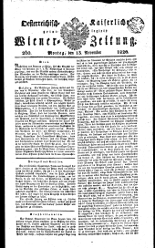 Wiener Zeitung 18201113 Seite: 1