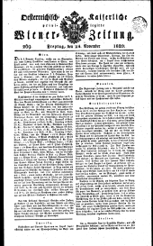 Wiener Zeitung 18201124 Seite: 1