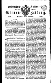 Wiener Zeitung 18201201 Seite: 1