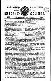 Wiener Zeitung 18201220 Seite: 1