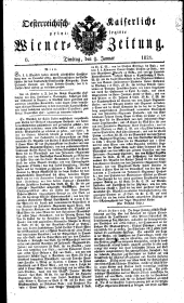 Wiener Zeitung 18210109 Seite: 1