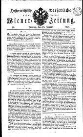 Wiener Zeitung 18210126 Seite: 1