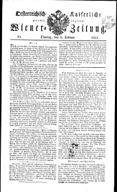 Wiener Zeitung 18210206 Seite: 1