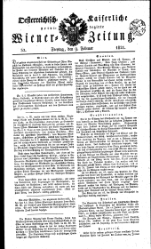 Wiener Zeitung 18210209 Seite: 1