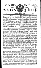 Wiener Zeitung 18210305 Seite: 1