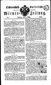 Wiener Zeitung 18210309 Seite: 1