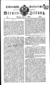 Wiener Zeitung 18210312 Seite: 1