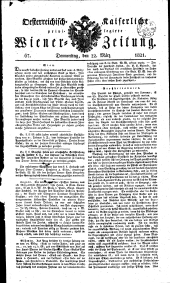 Wiener Zeitung 18210322 Seite: 1