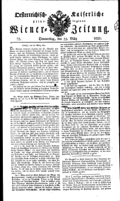 Wiener Zeitung 18210329 Seite: 1