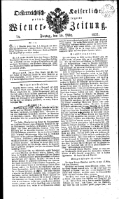 Wiener Zeitung 18210330 Seite: 1