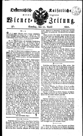 Wiener Zeitung 18210421 Seite: 1