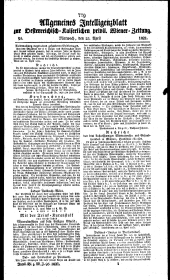 Wiener Zeitung 18210425 Seite: 11