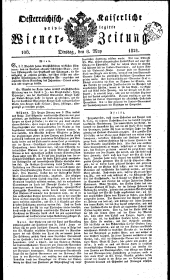 Wiener Zeitung 18210508 Seite: 1