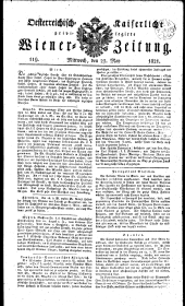 Wiener Zeitung 18210523 Seite: 1