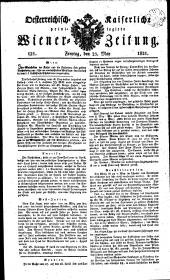 Wiener Zeitung 18210525 Seite: 1