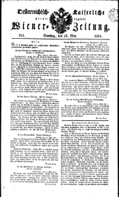 Wiener Zeitung 18210526 Seite: 1