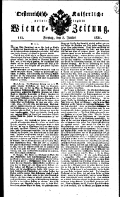 Wiener Zeitung 18210608 Seite: 1