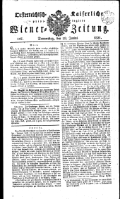 Wiener Zeitung 18210628 Seite: 1