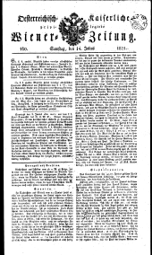 Wiener Zeitung 18210714 Seite: 1