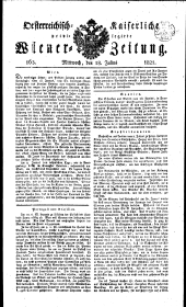 Wiener Zeitung 18210718 Seite: 1