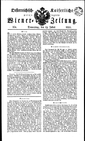 Wiener Zeitung 18210719 Seite: 1