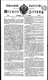 Wiener Zeitung 18210818 Seite: 1