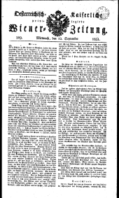 Wiener Zeitung 18210912 Seite: 1