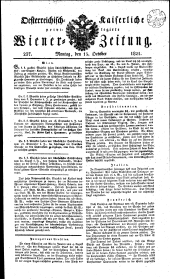 Wiener Zeitung 18211015 Seite: 1