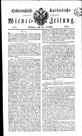 Wiener Zeitung 18211026 Seite: 1