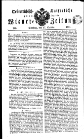 Wiener Zeitung 18211027 Seite: 1