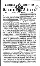 Wiener Zeitung 18211124 Seite: 1